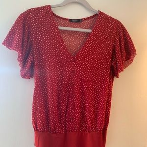 Red Polka Dot Bodysuit
